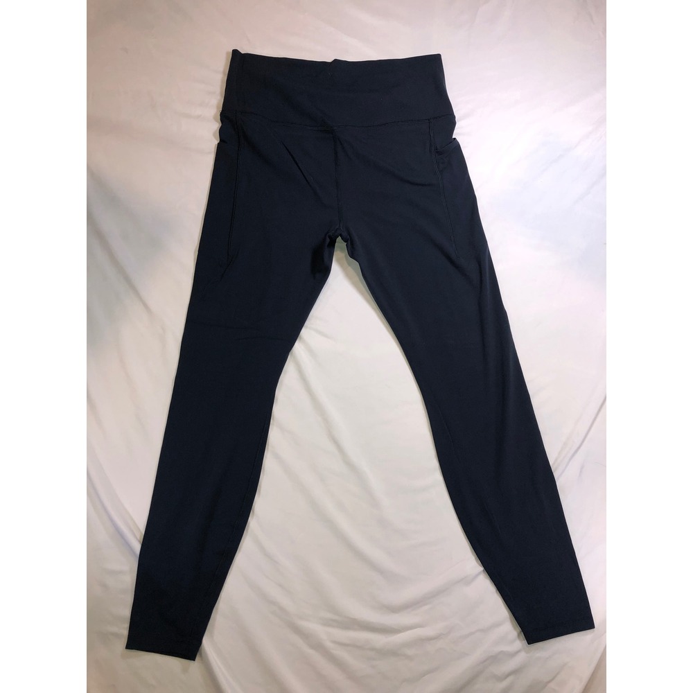 All In Motion Everyday Soft Ultra High Rise Full Length Leggings Navy Blue L
